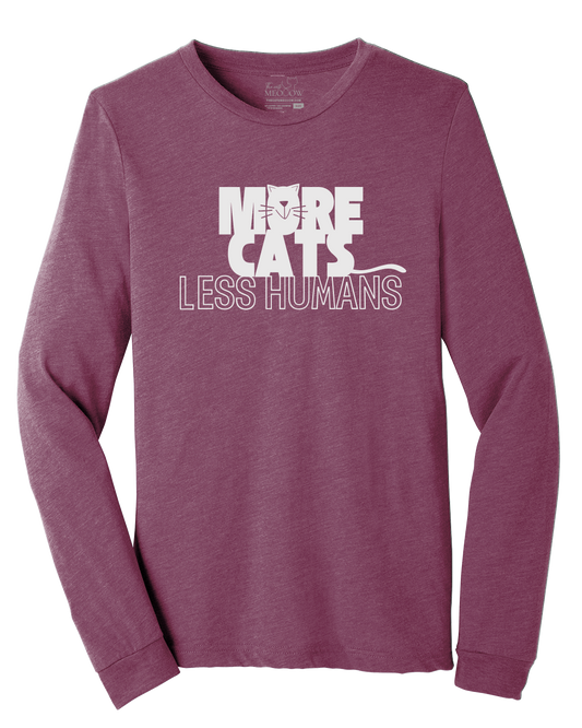 More Cats Less Humans Long Sleeve